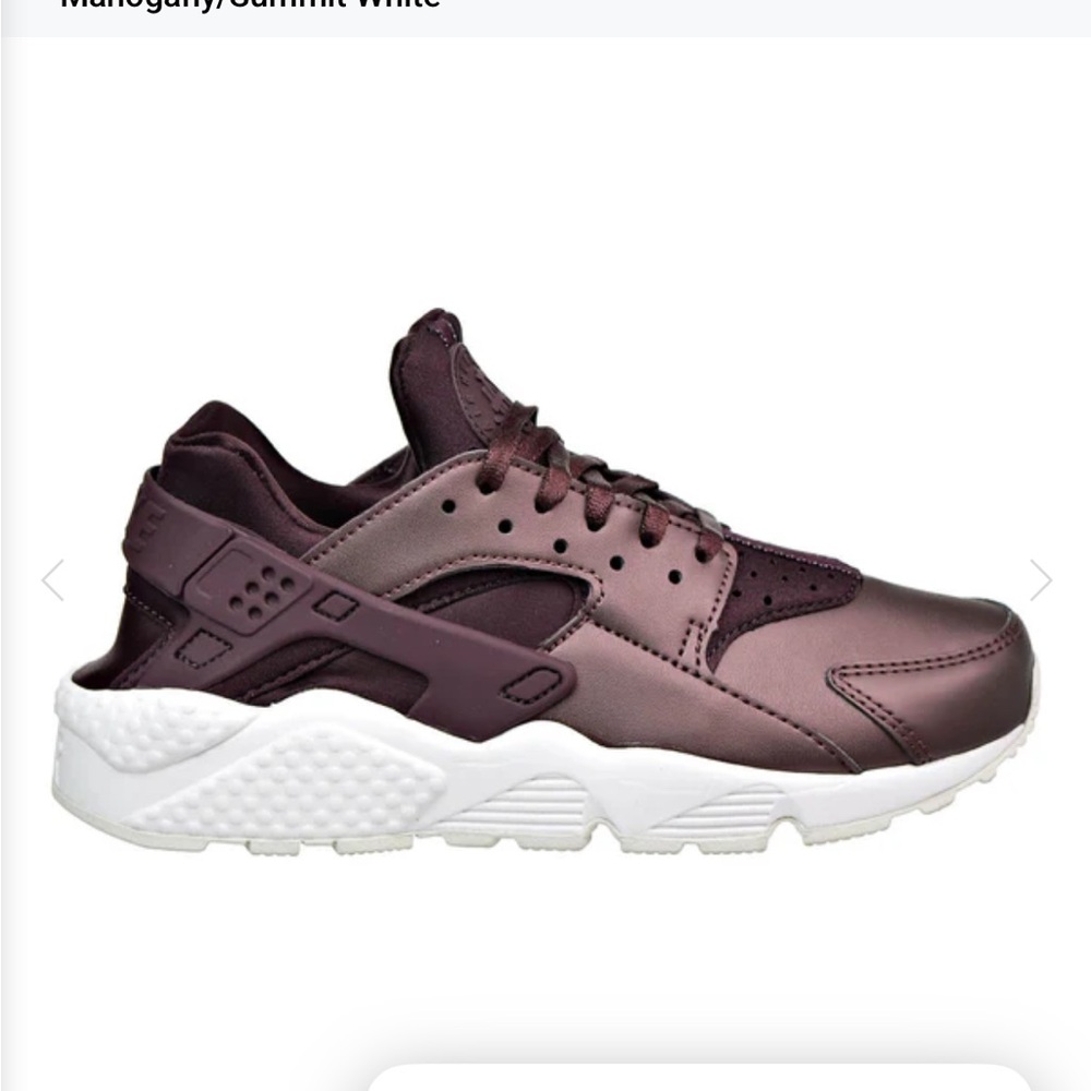 NIKE AIR HUARACHE RUN PREMIUM TXT WOMENS SHOES MAHOGANY/SUMMIT WHITE SIZE 9.5